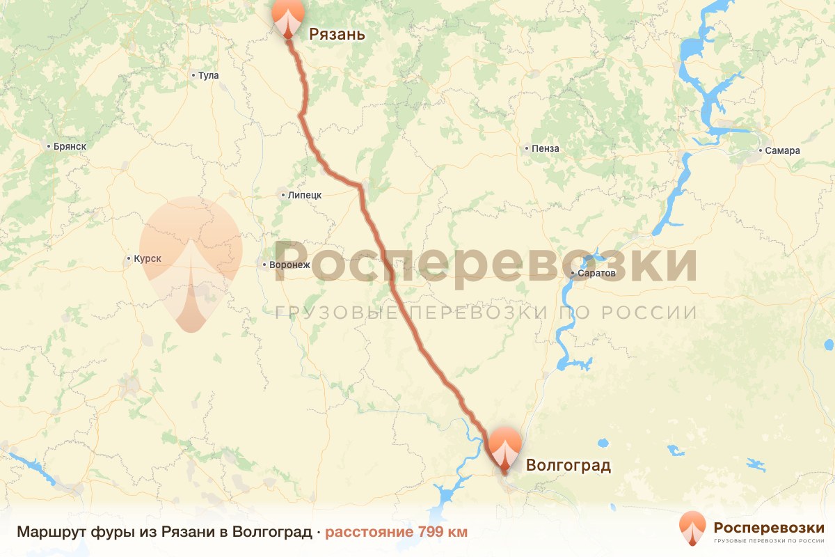 Фура Рязань Волгоград