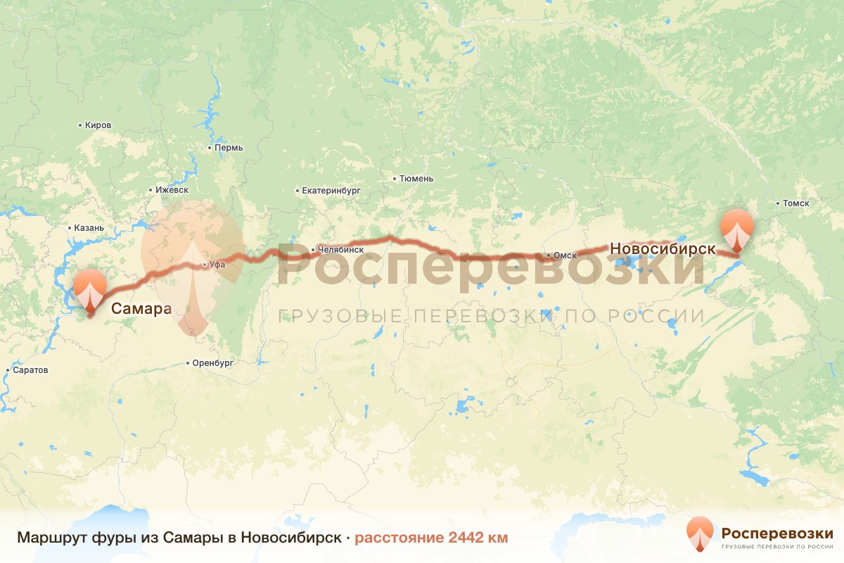 Фура Самара Новосибирск