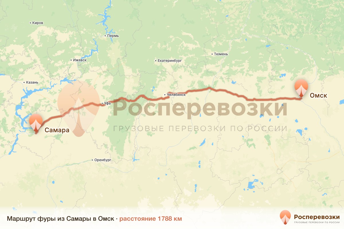 Фура Самара Омск