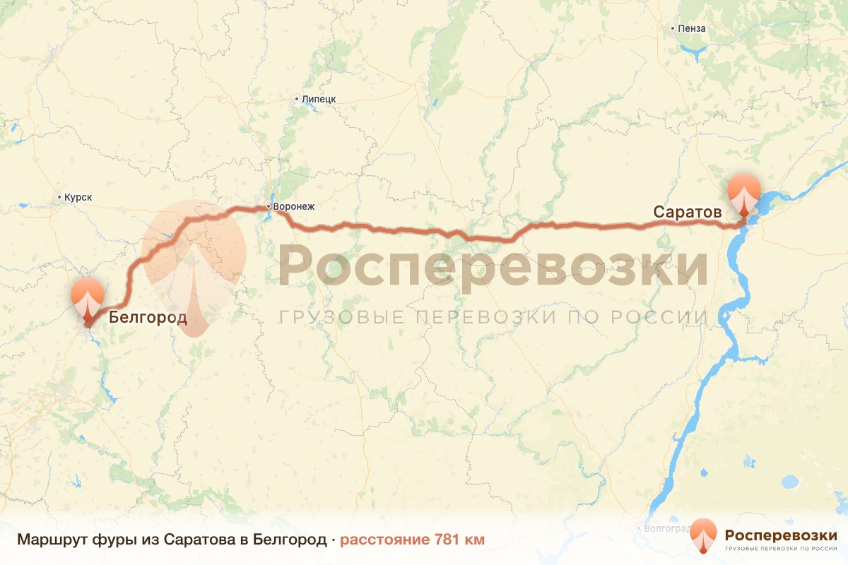 Фура Саратов Белгород