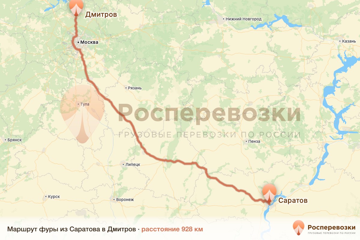 Фура Саратов Дмитров
