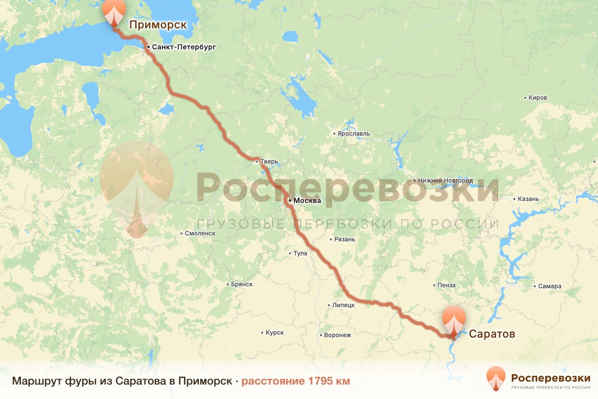 Фура Саратов Приморск