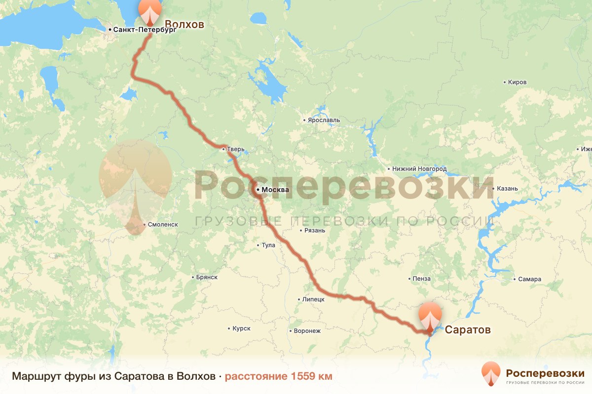 Фура Саратов Волхов