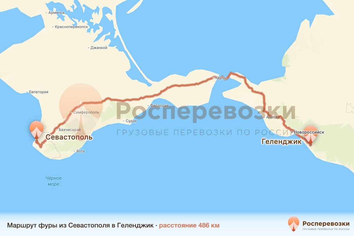 Фура Севастополь Геленджик