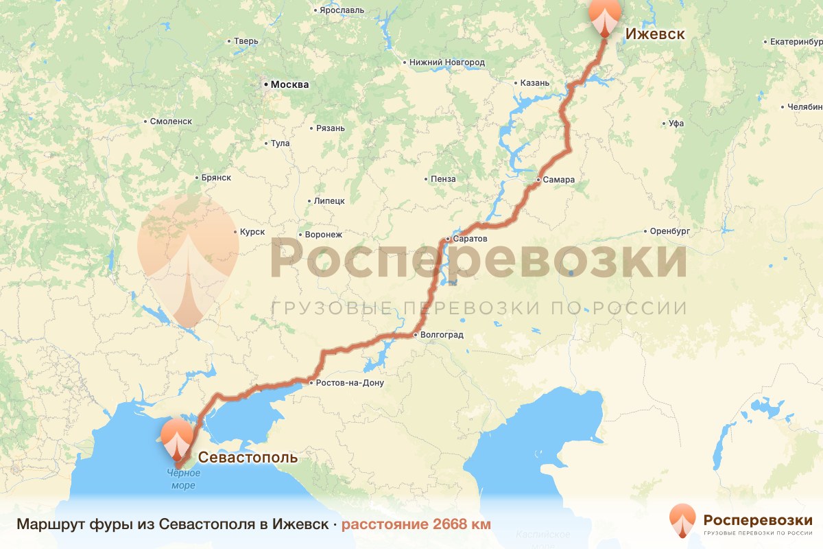 Фура Севастополь Ижевск
