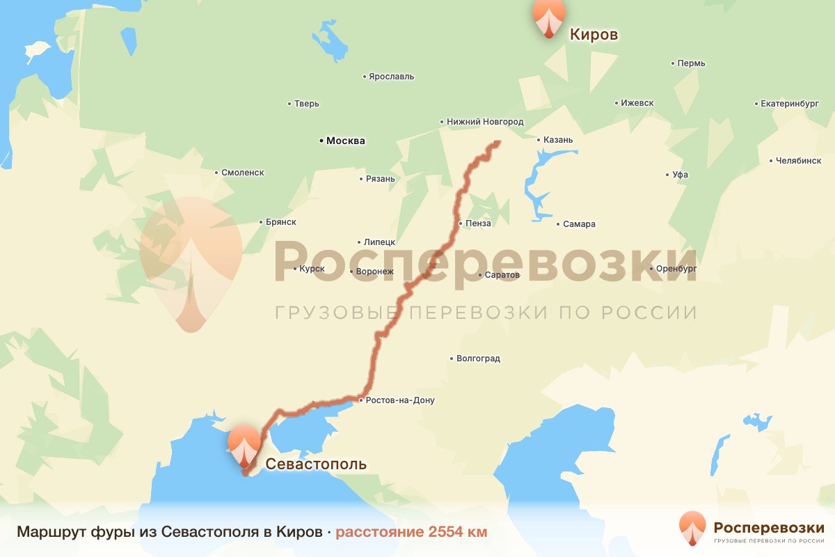 Фура Севастополь Киров