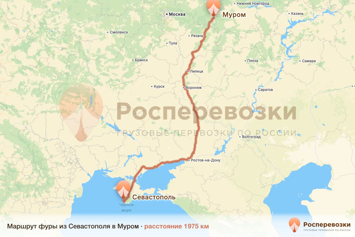 Фура Севастополь Муром