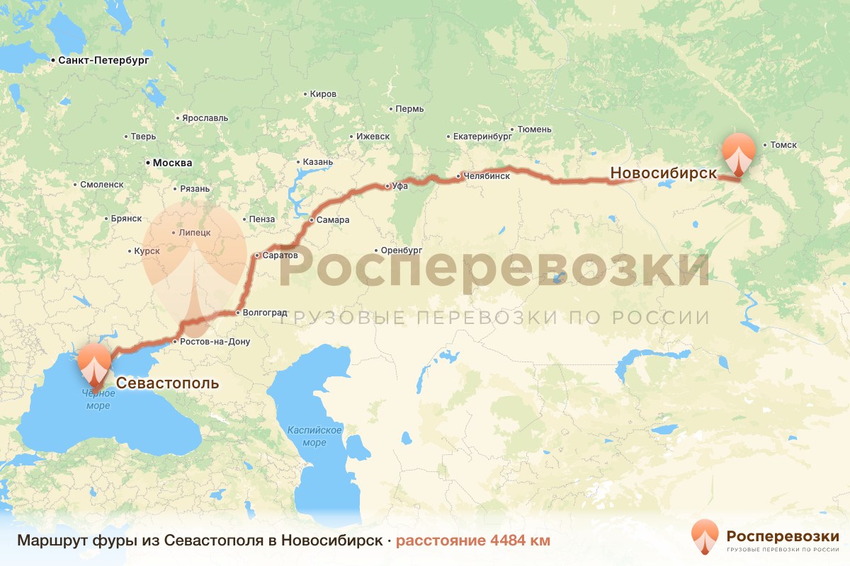 Фура Севастополь Новосибирск