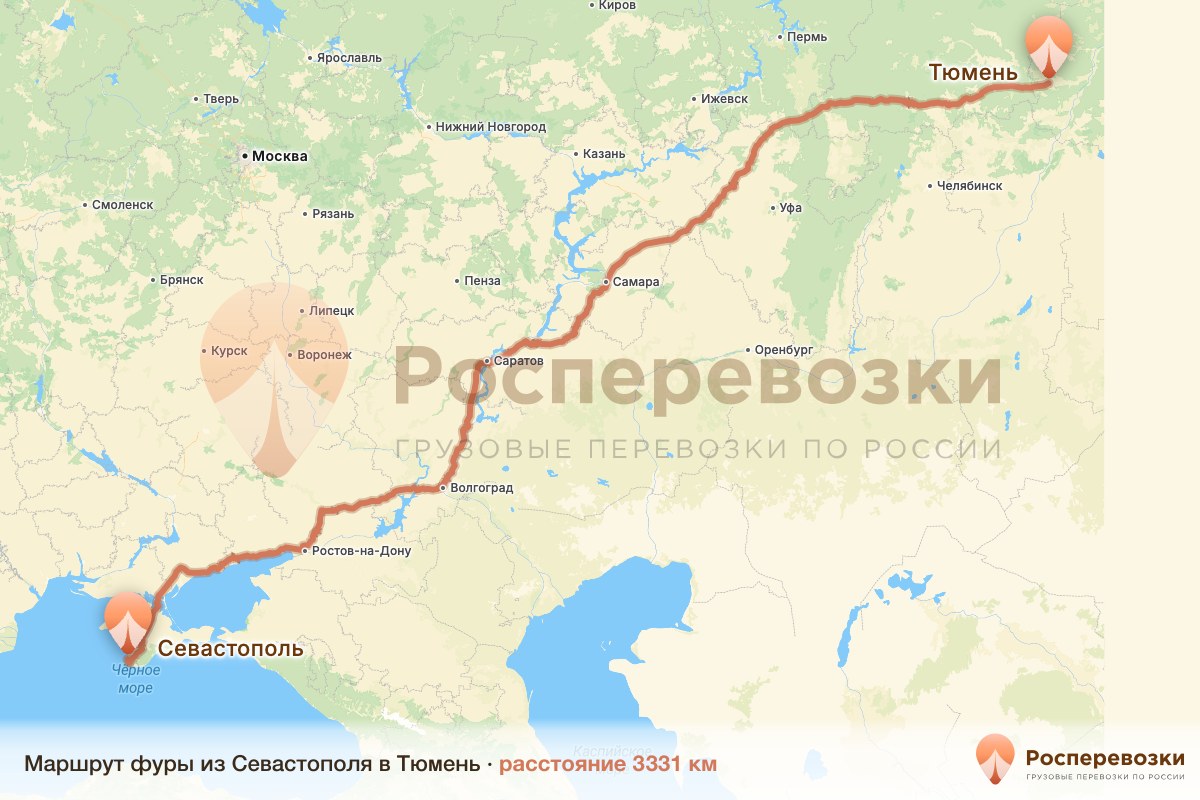 Фура Севастополь Тюмень