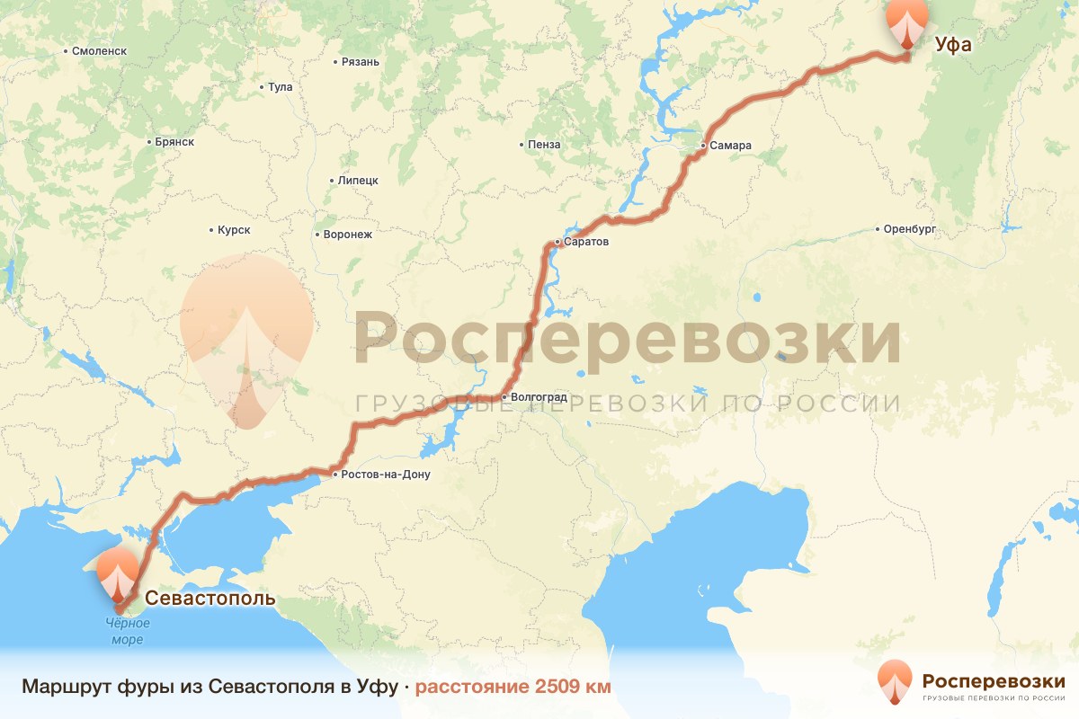 Фура Севастополь Уфа