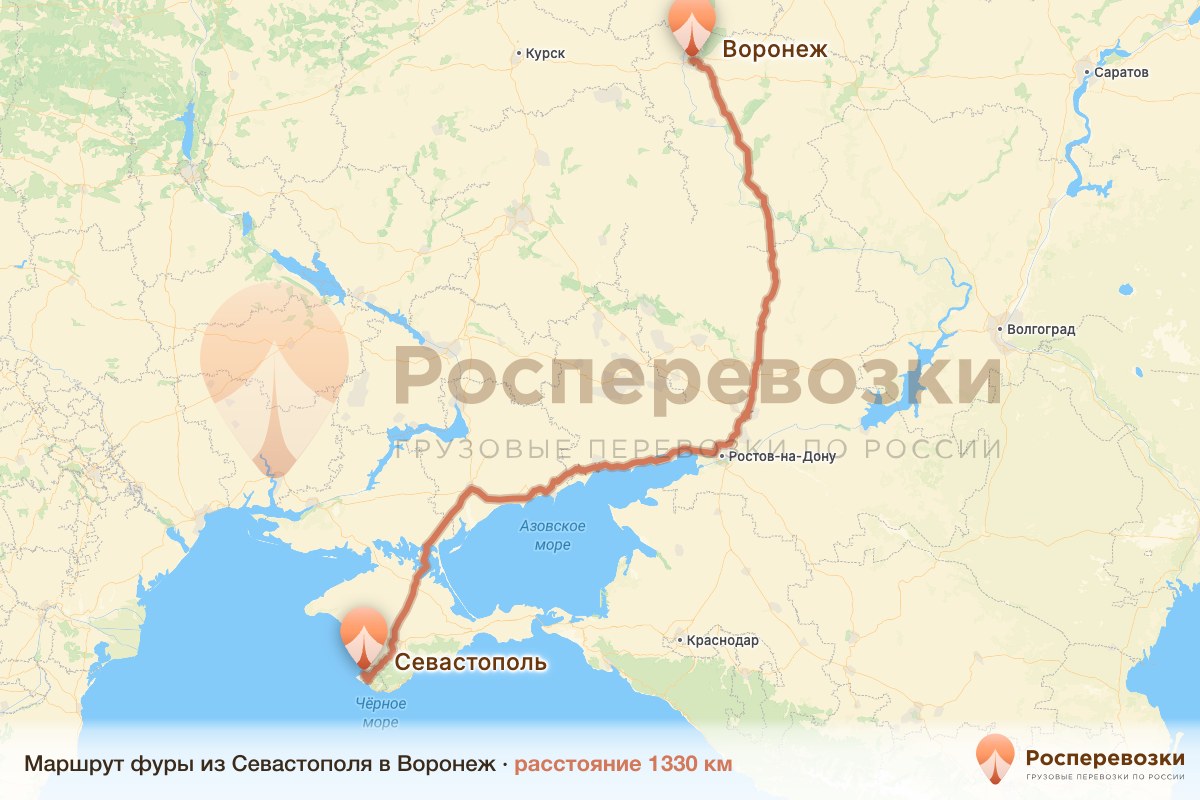 Фура Севастополь Воронеж