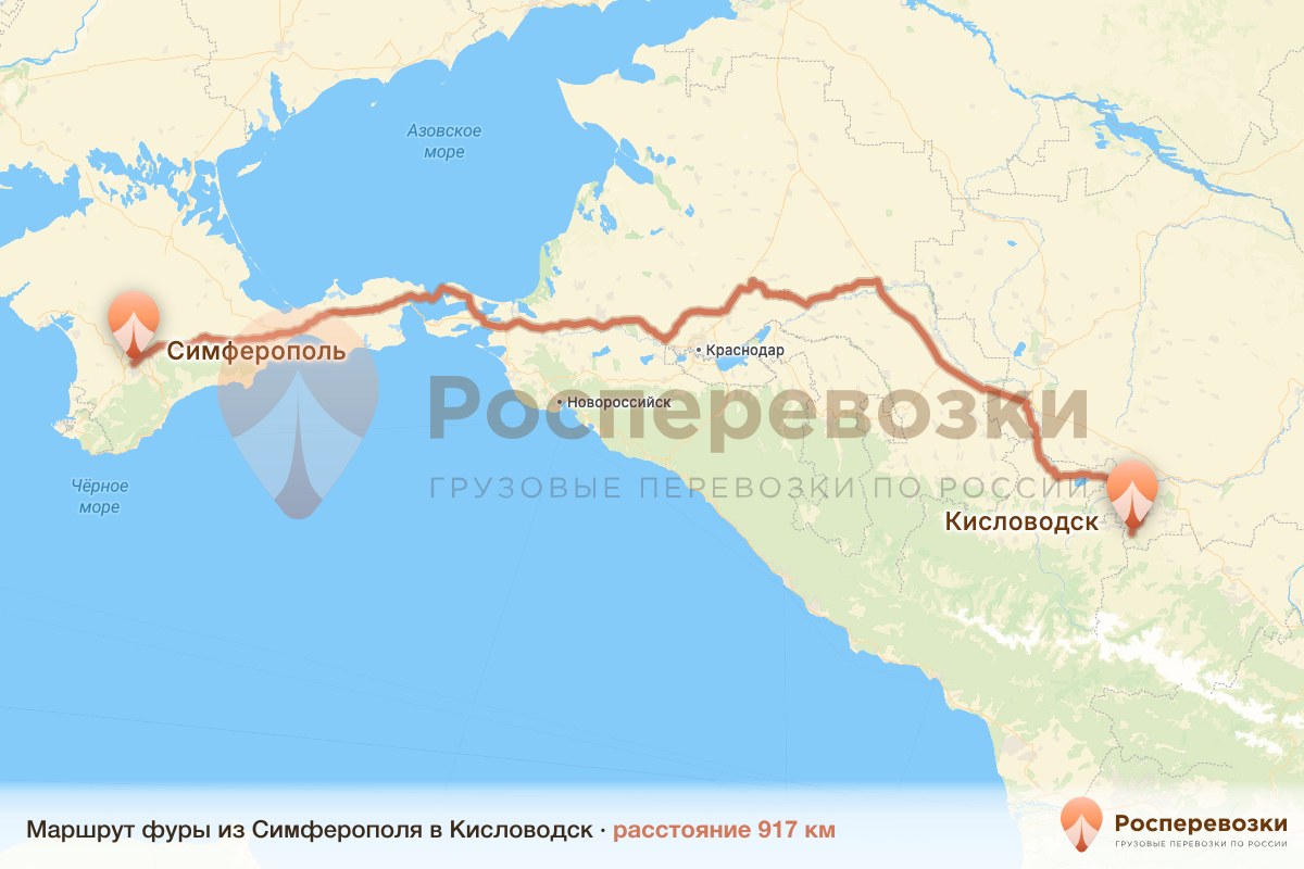 Фура Симферополь Кисловодск