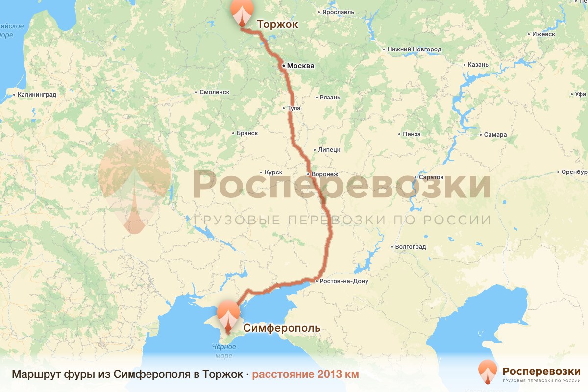 Фура Симферополь Торжок