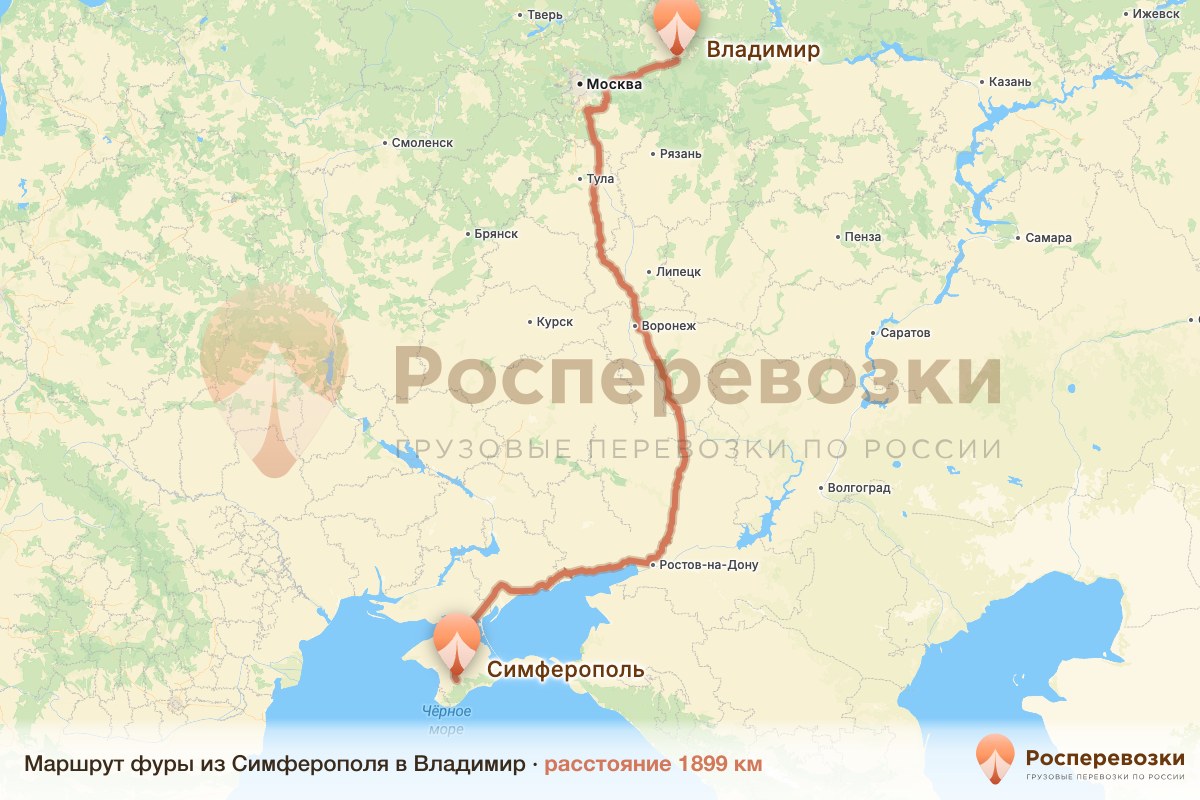 Фура Симферополь Владимир