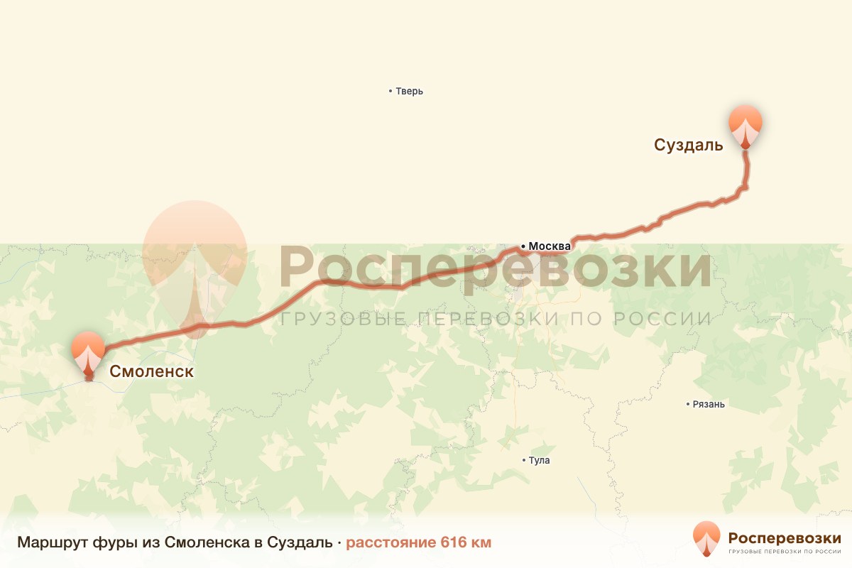 Фура Смоленск Суздаль