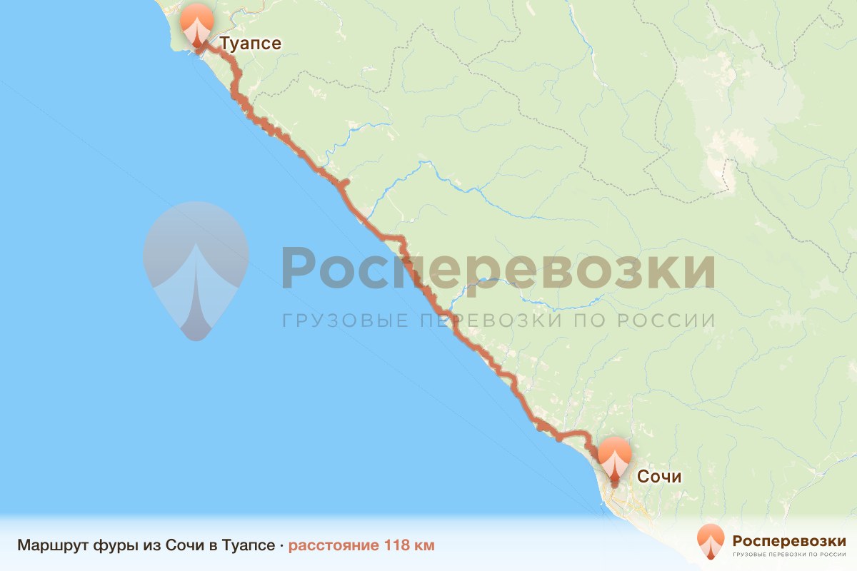 Фура Сочи Туапсе