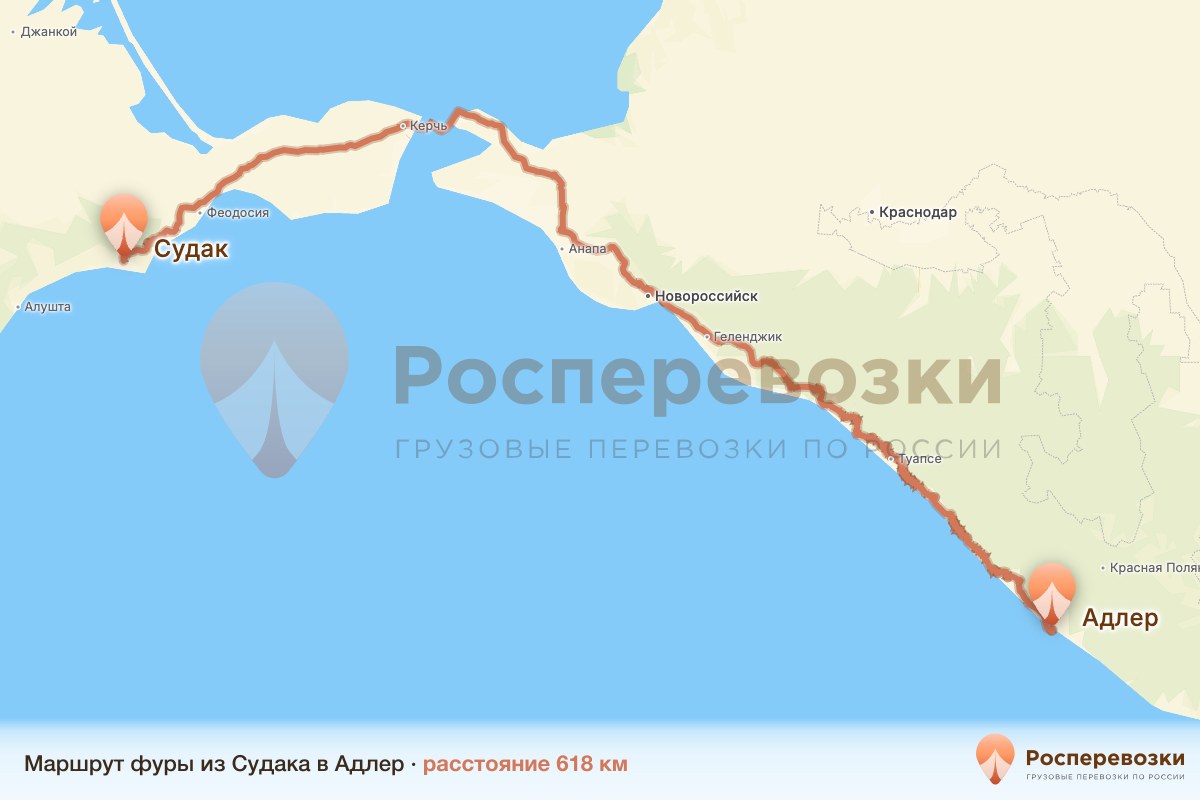 Фура Судак Адлер
