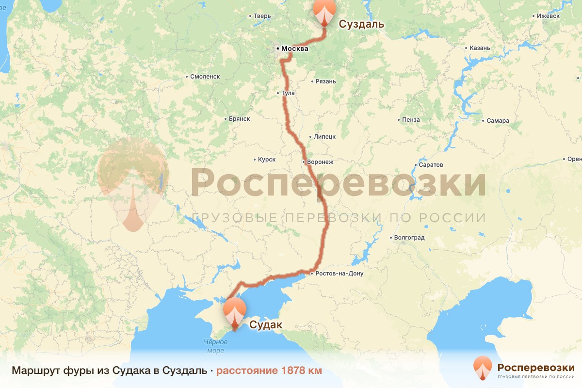 Фура Судак Суздаль
