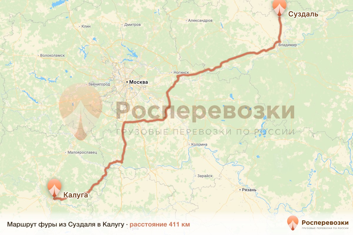 Фура Суздаль Калуга