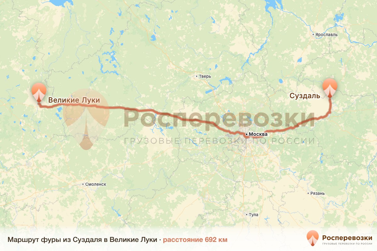 Фура Суздаль Великие Луки