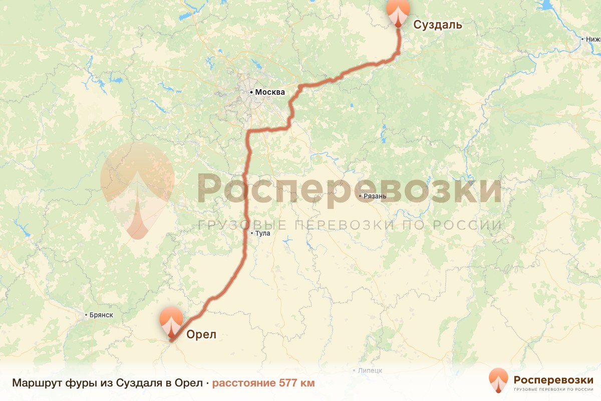 Фура Суздаль Орел