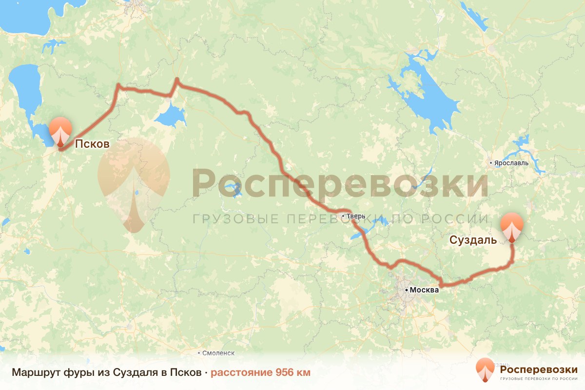 Фура Суздаль Псков