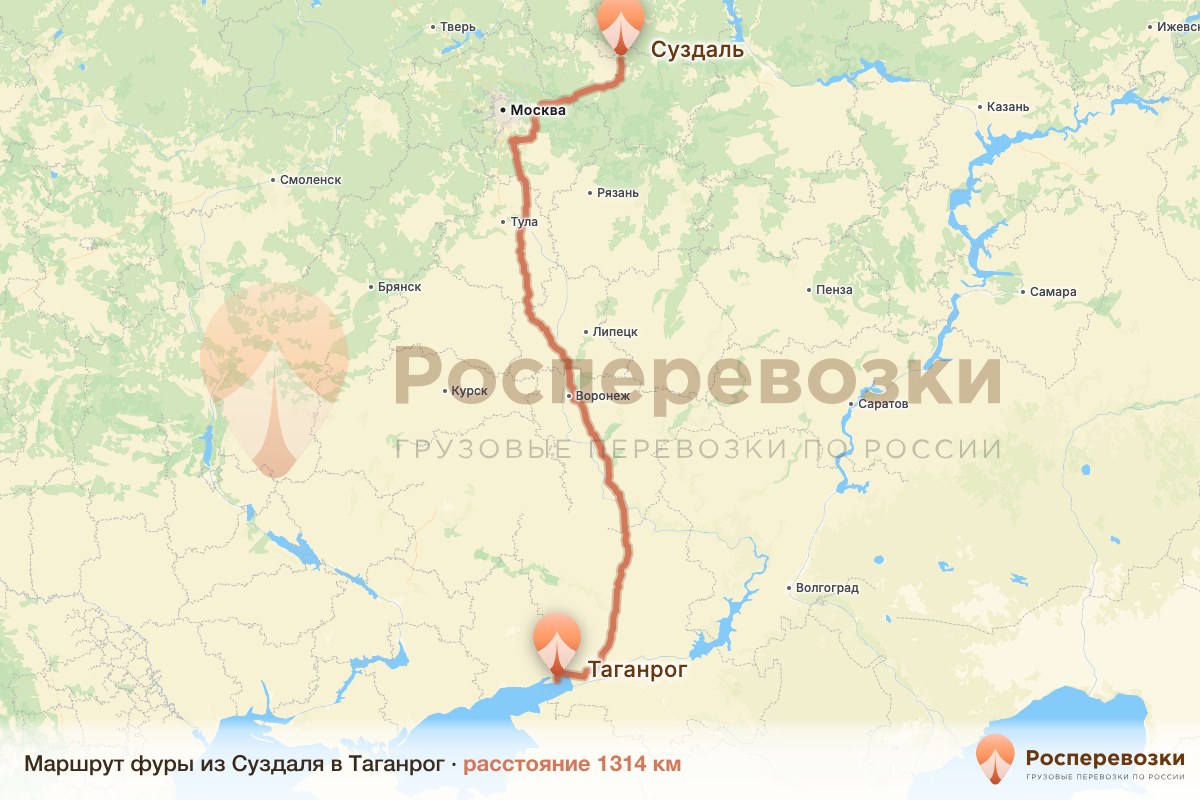 Фура Суздаль Таганрог