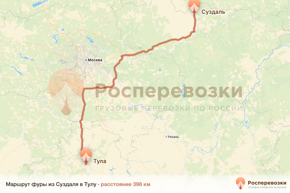 Фура Суздаль Тула