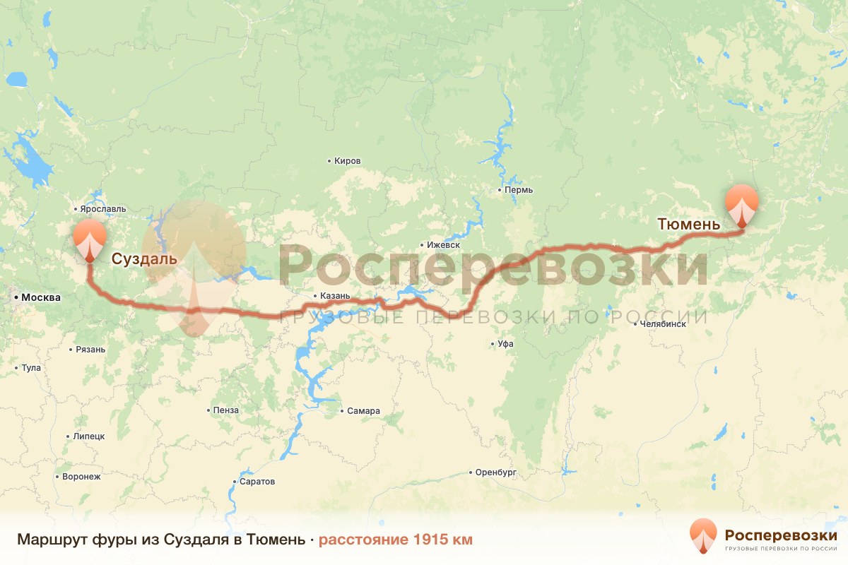 Фура Суздаль Тюмень