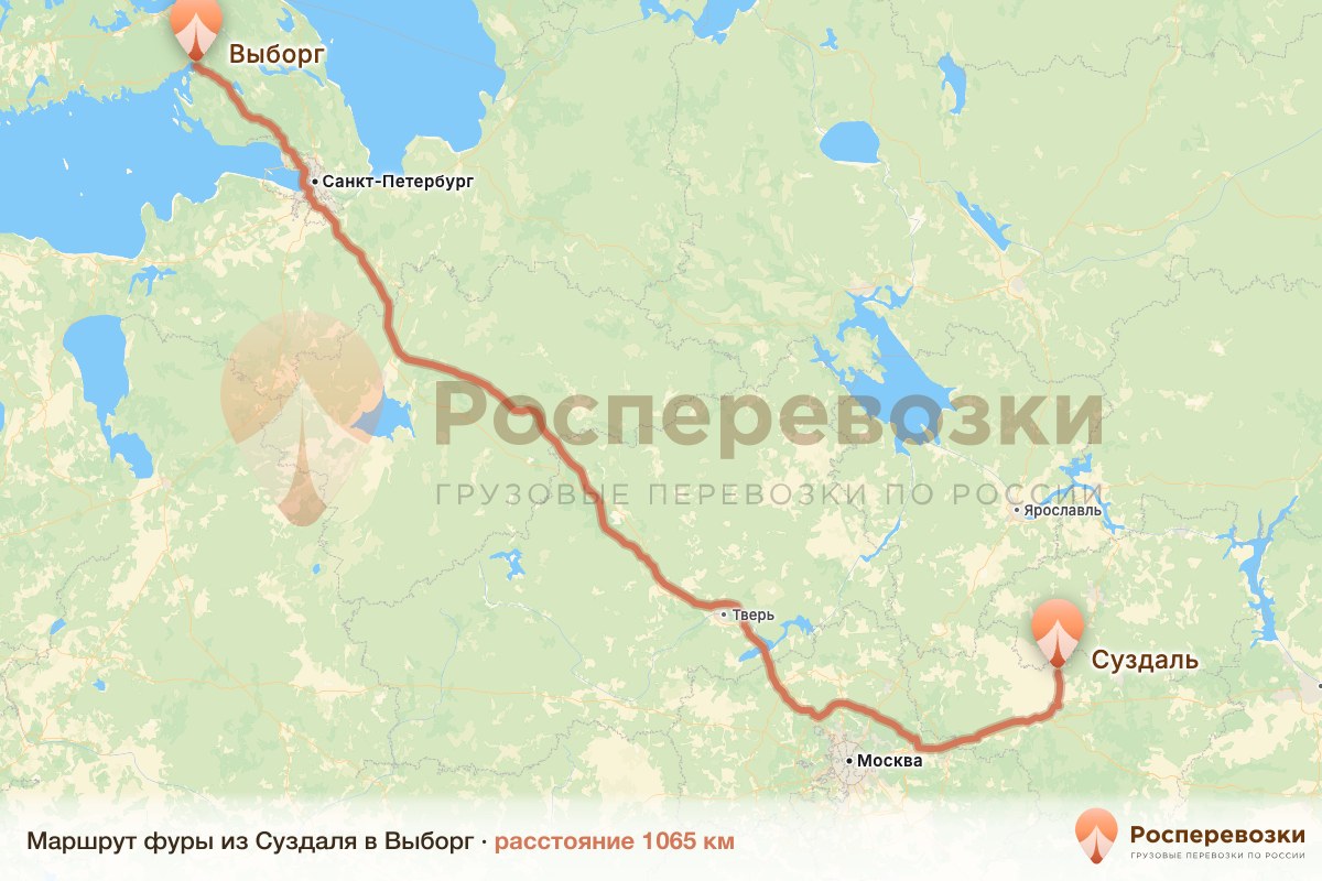 Фура Суздаль Выборг