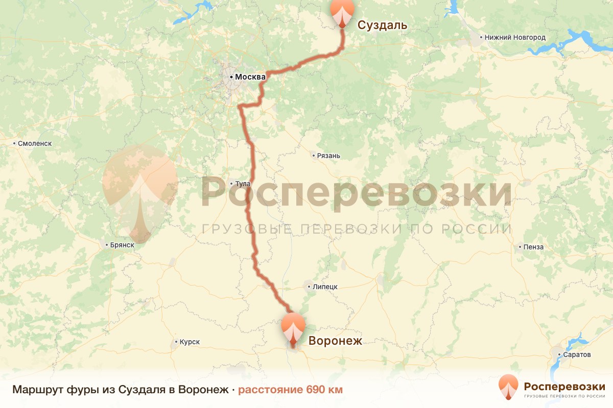 Фура Суздаль Воронеж