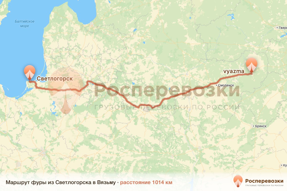 Фура Светлогорск Вязьма