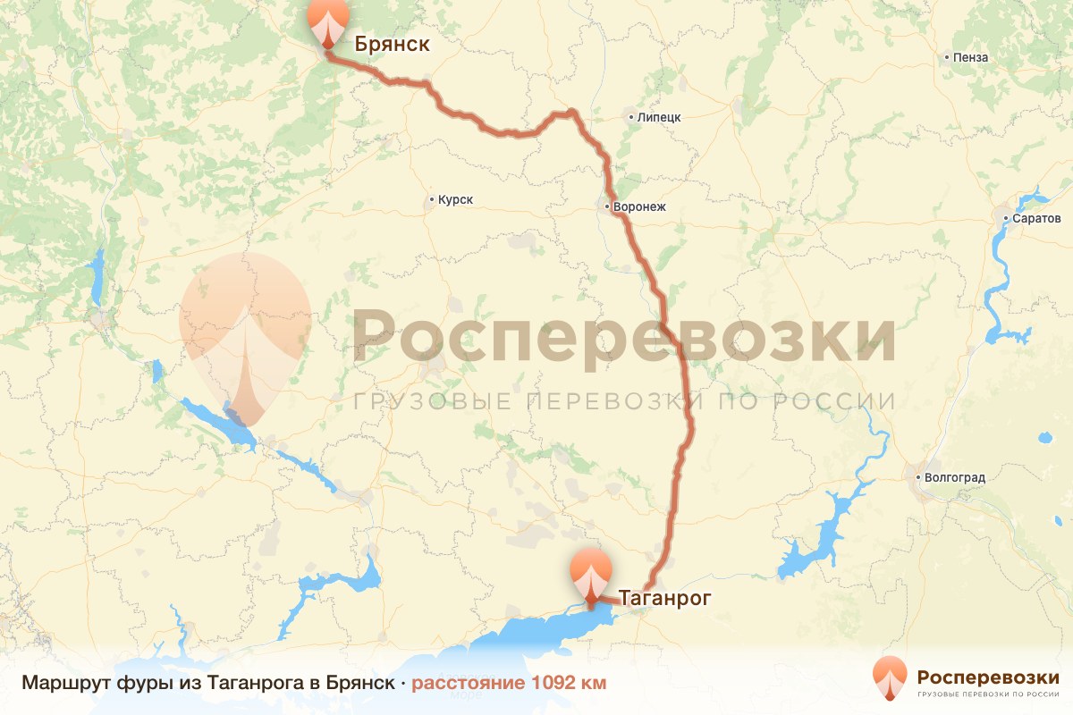 Фура Таганрог Брянск