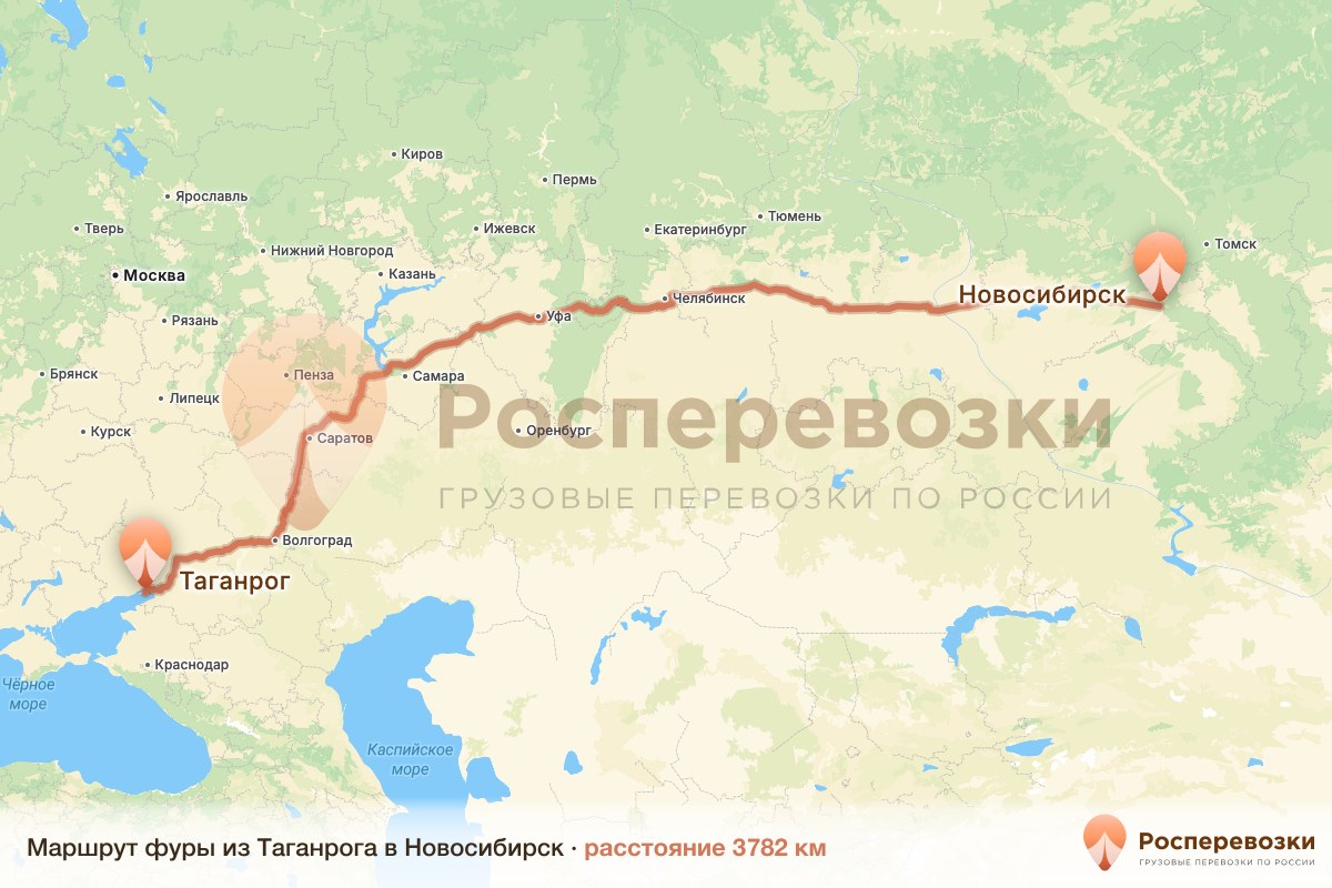 Фура Таганрог Новосибирск