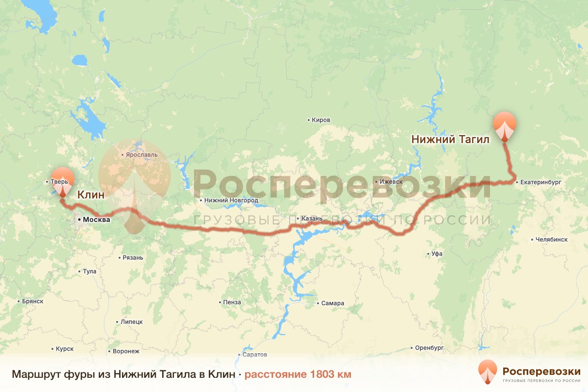 Фура Нижний Тагил Клин