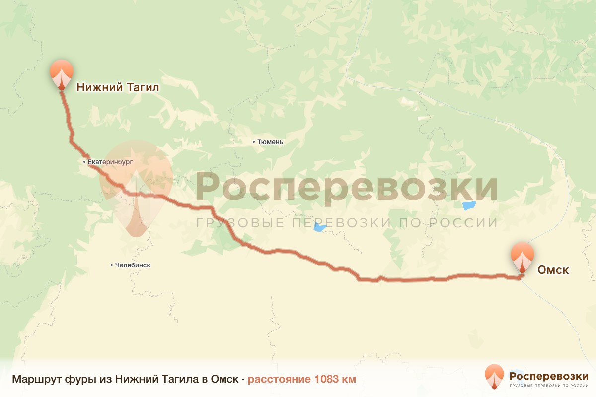 Фура Нижний Тагил Омск
