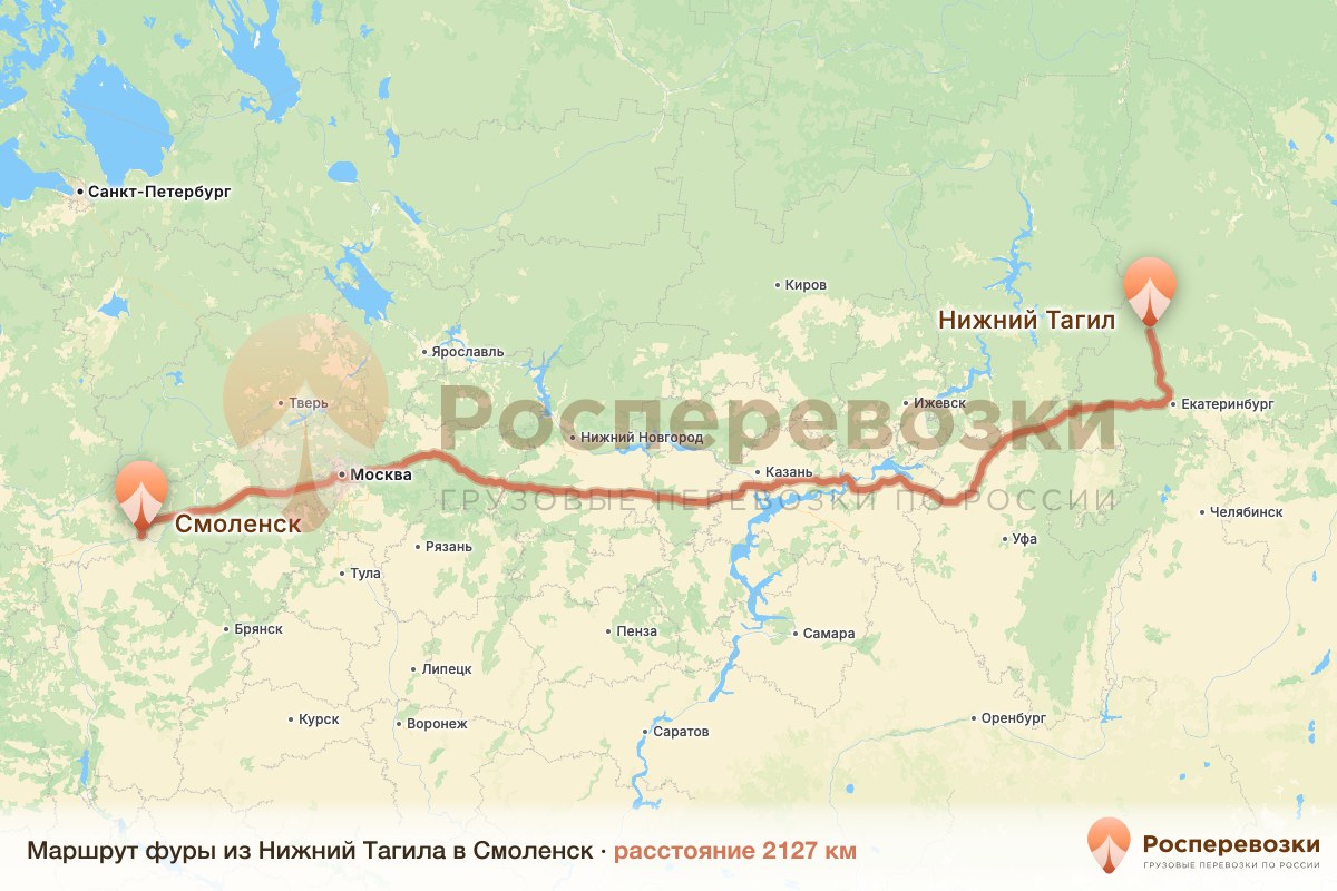 Фура Нижний Тагил Смоленск