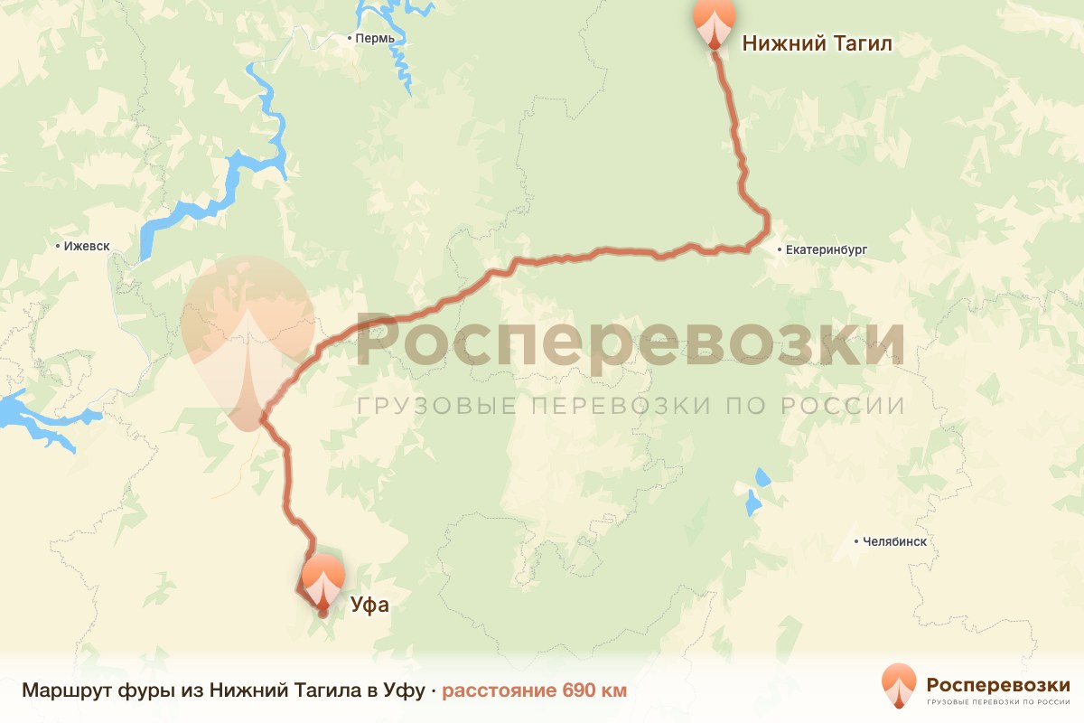 Фура Нижний Тагил Уфа