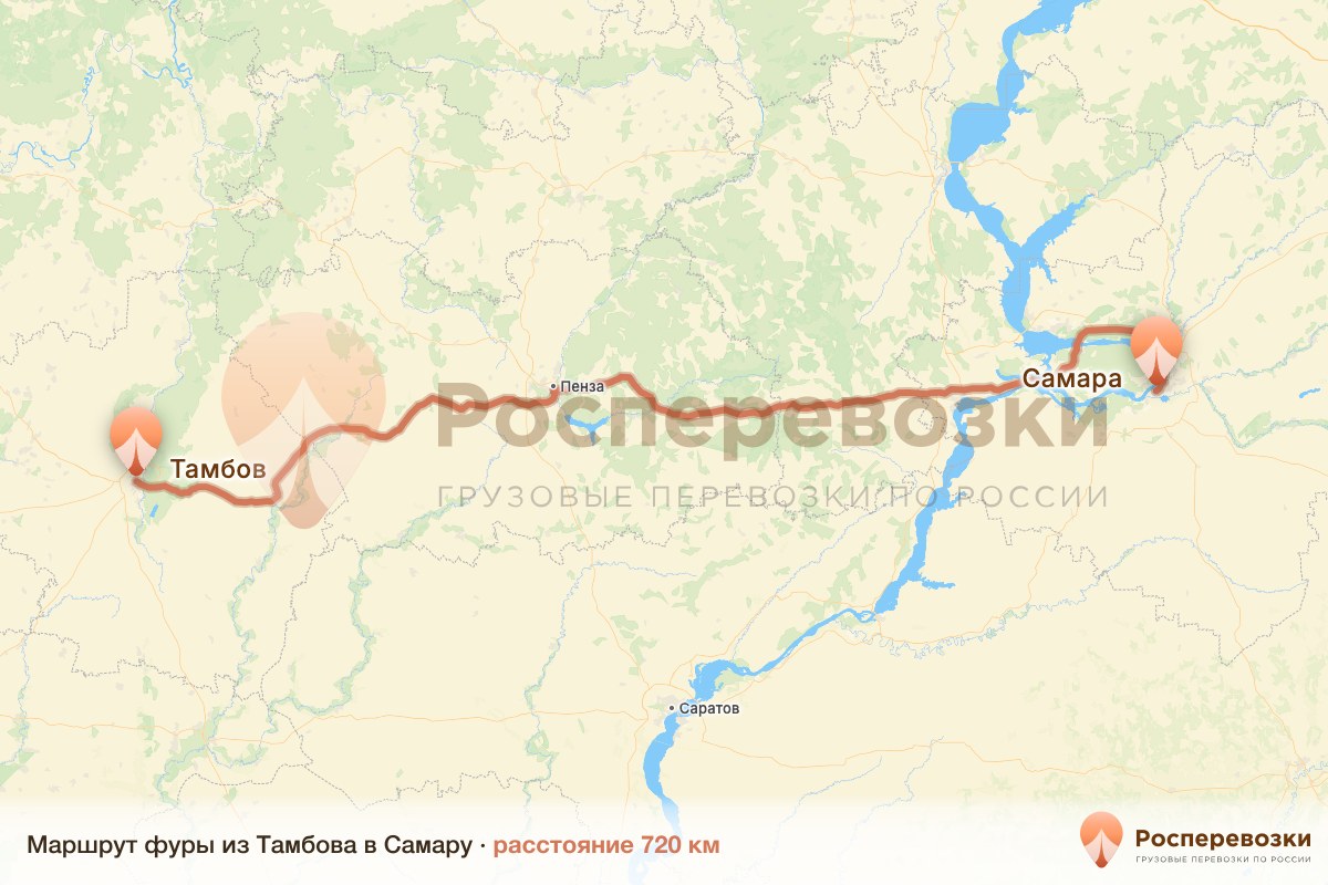 Фура Тамбов Самара