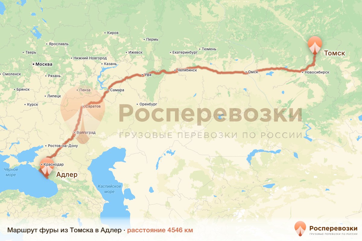 Фура Томск Адлер