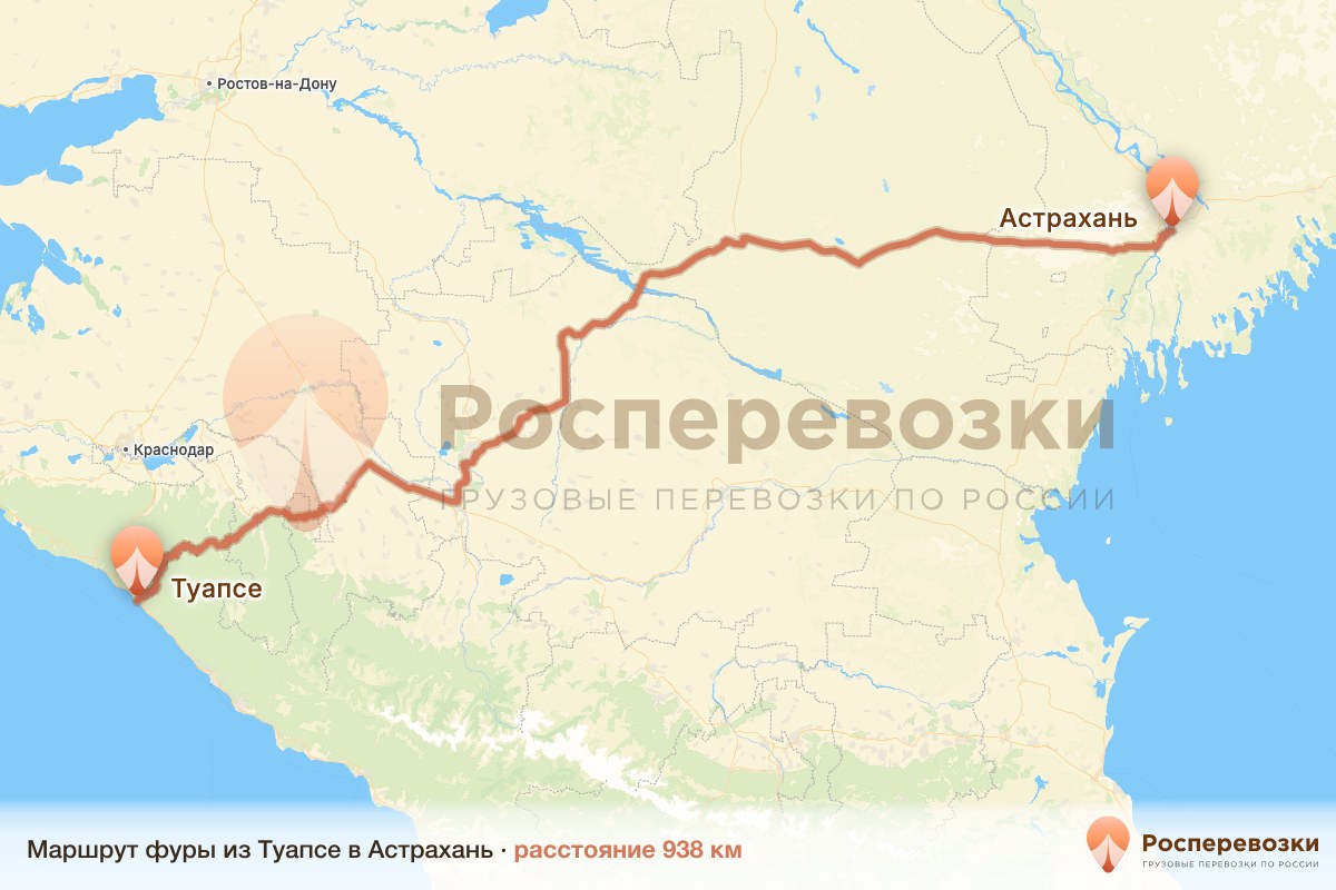 Фура Туапсе Астрахань
