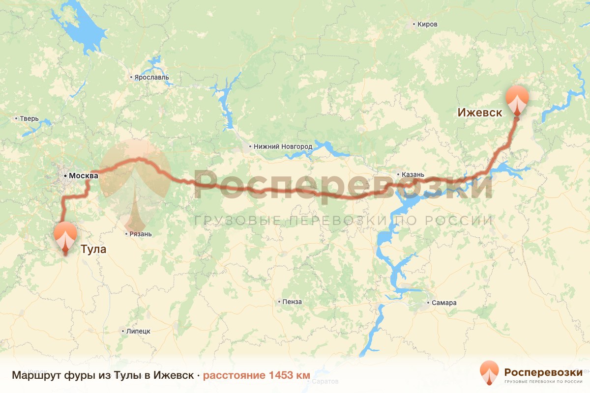 Фура Тула Ижевск