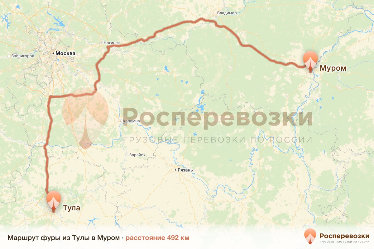 Фура Тула Муром