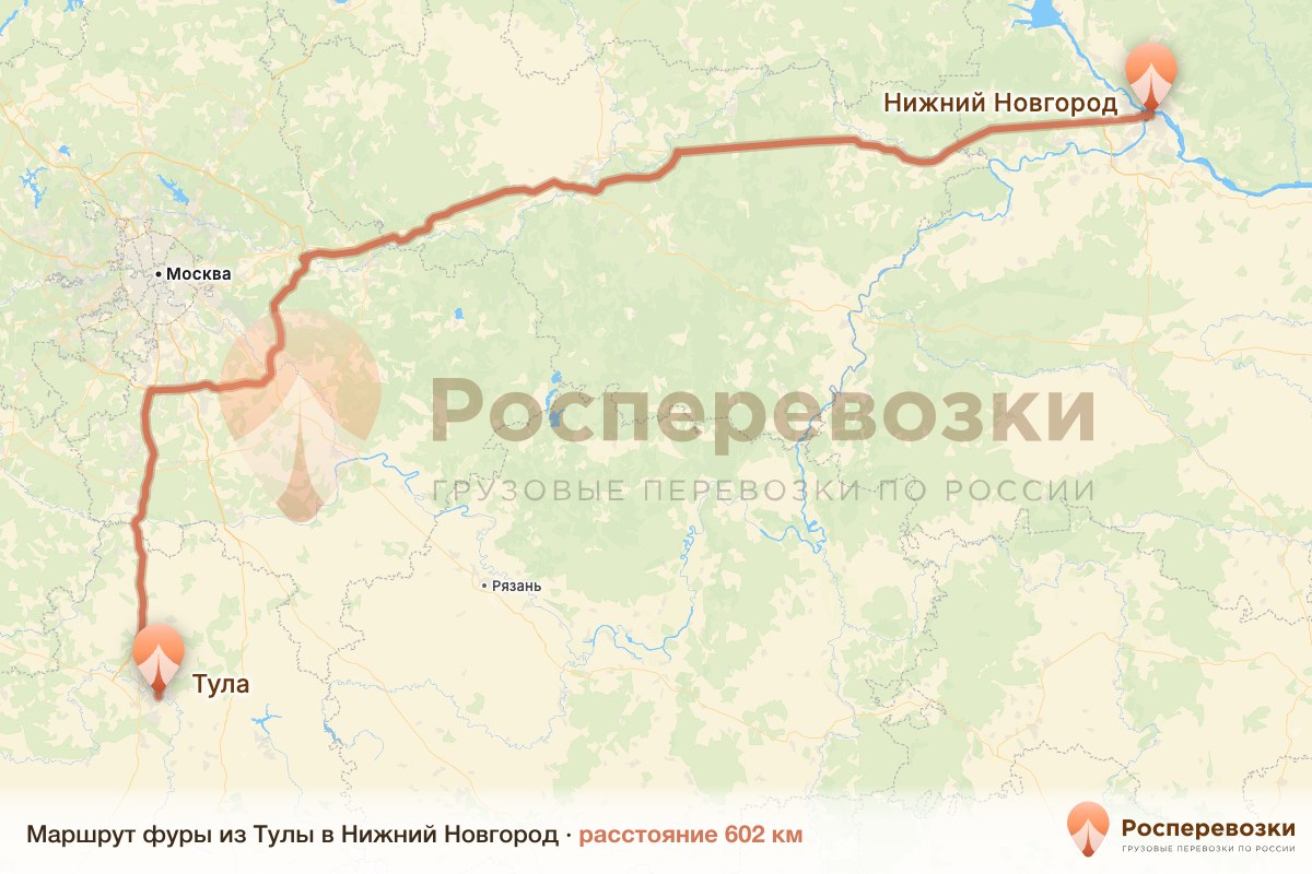Фура Тула Нижний Новгород