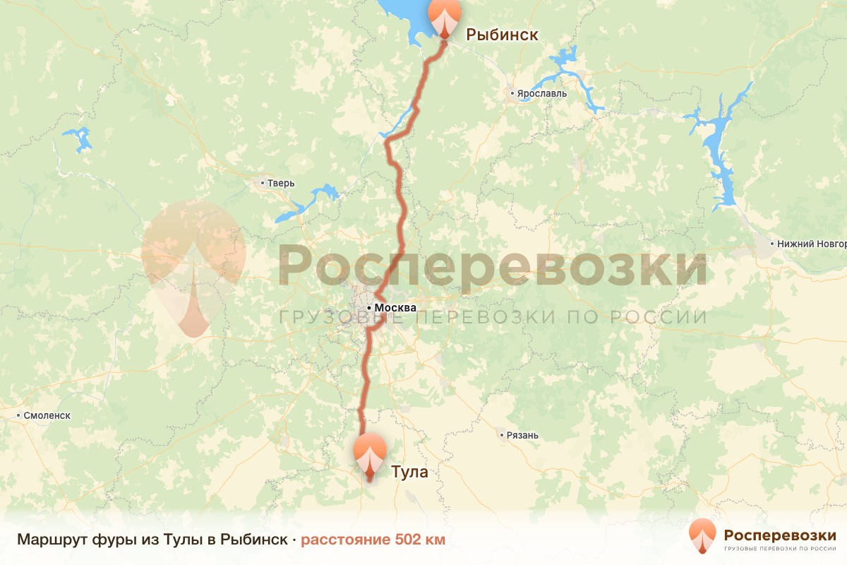Фура Тула Рыбинск
