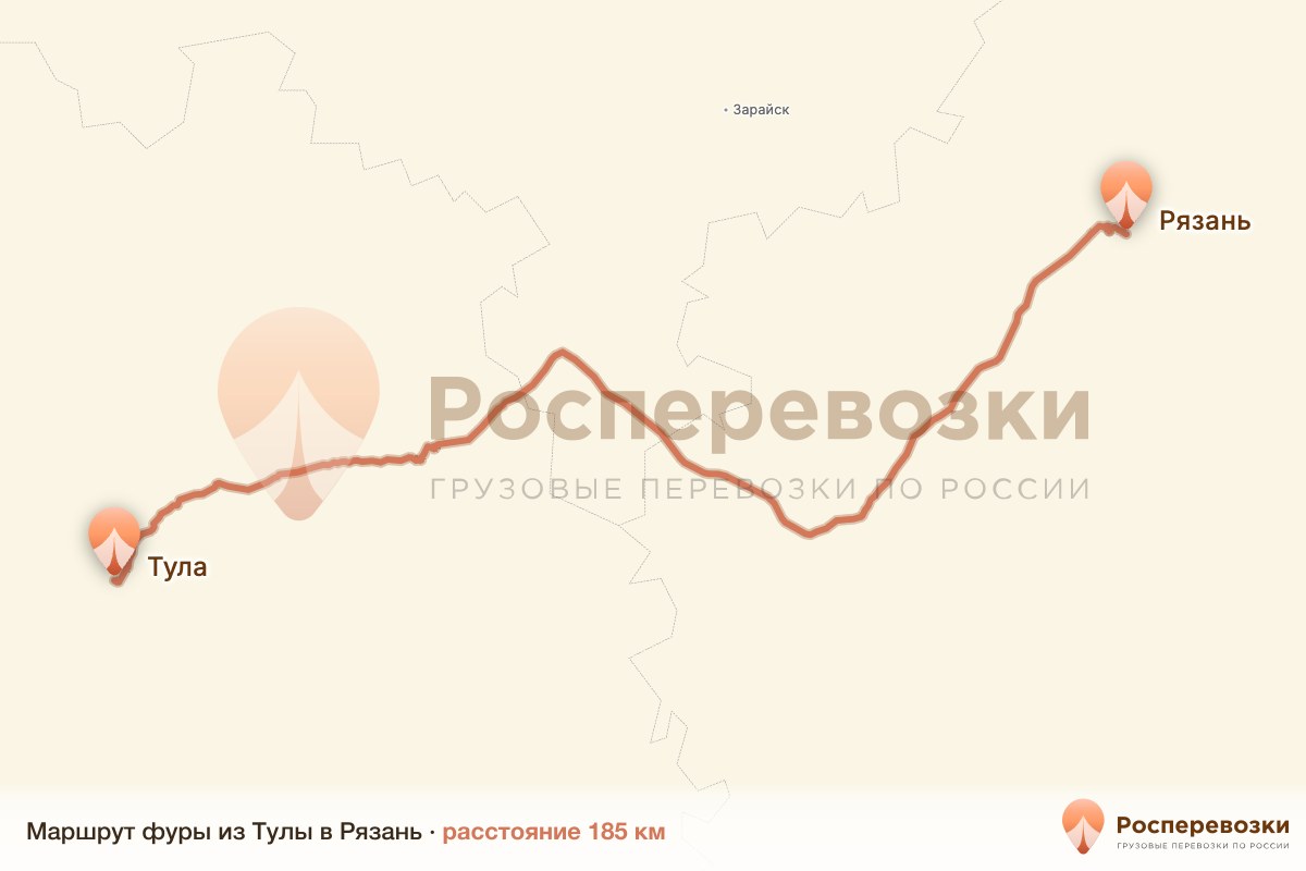 Фура Тула Рязань