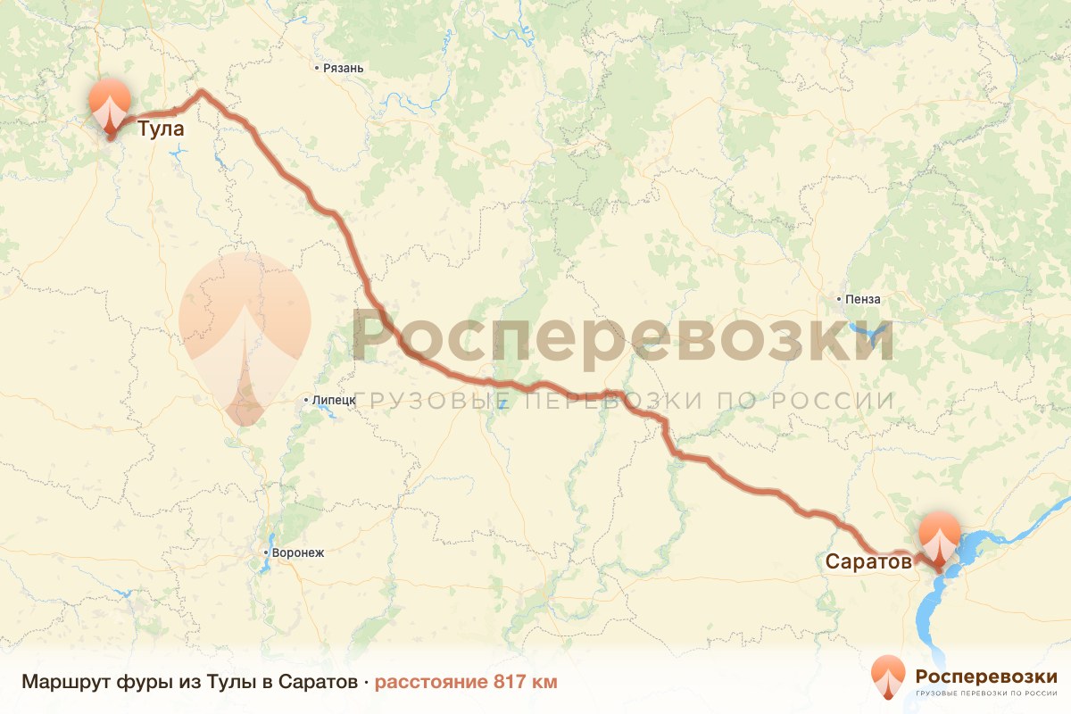 Фура Тула Саратов