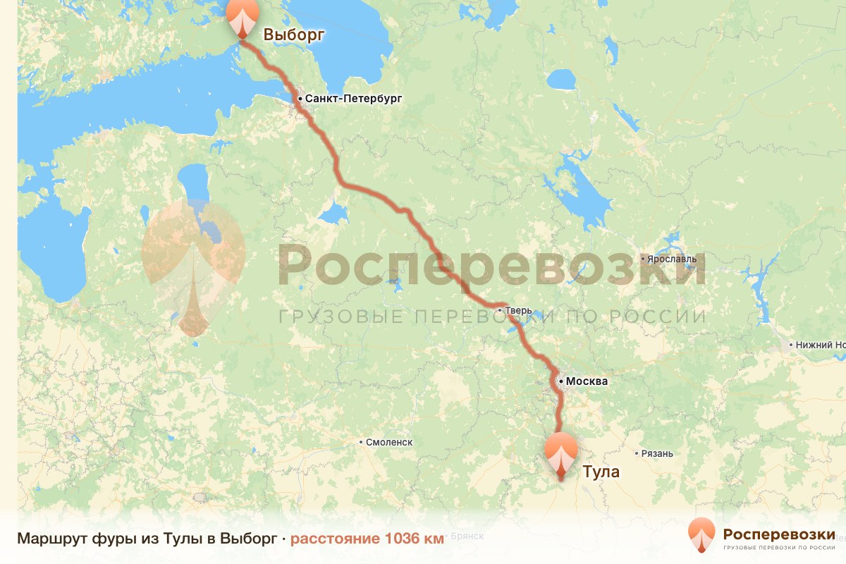 Фура Тула Выборг