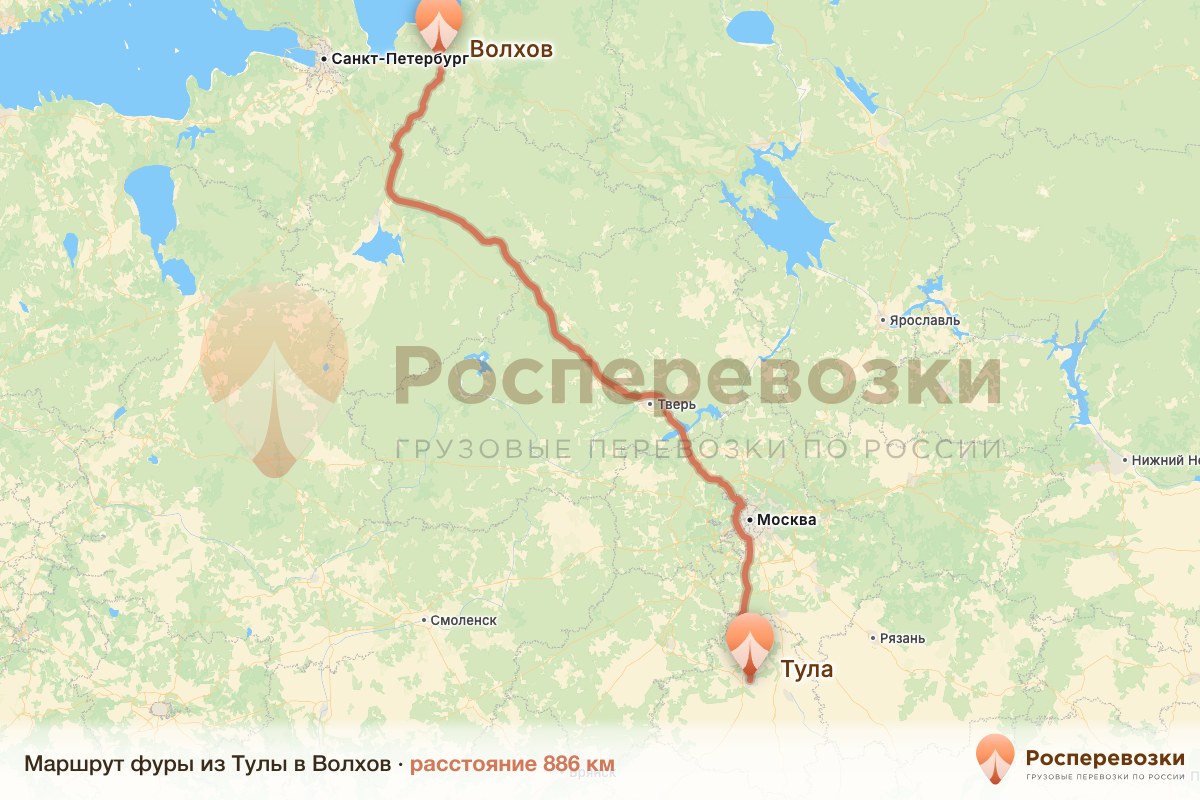 Фура Тула Волхов