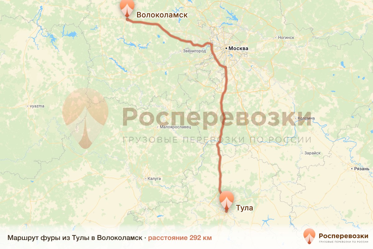 Фура Тула Волоколамск
